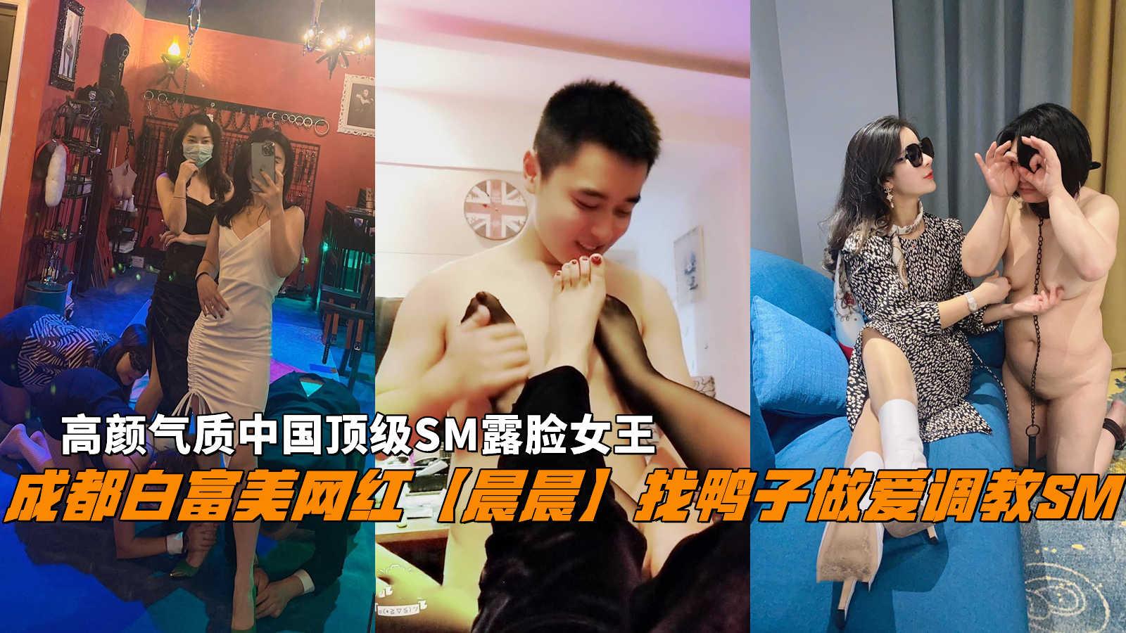 推荐成都白富美网红【晨晨】找鸭子做爱调教SM!高颜气质中国顶级SM露脸女王。-xj